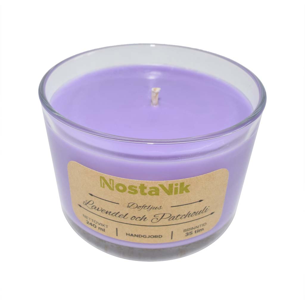 Doftljus - Lavendel och Patchouli: Insektsavvisande