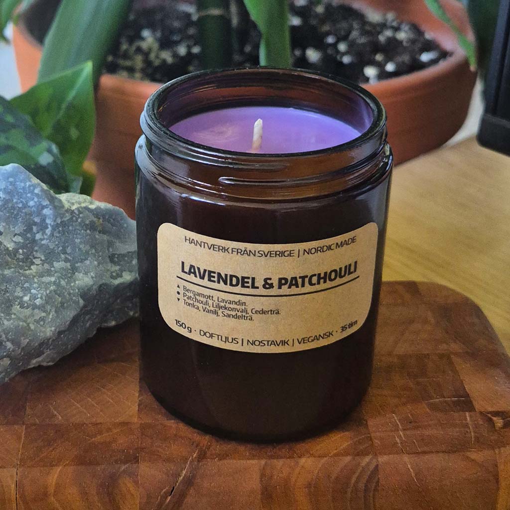 Doftljus Lavendel & Patchouli: Myggljus