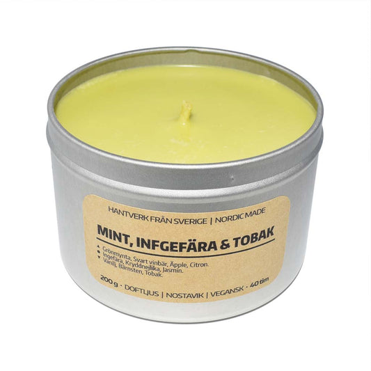 Doftljus Mint, Ingefära & Tobak: Myggljus (Burk)