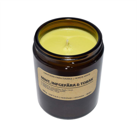Doftljus Mint, Ingefära & Tobak: Myggljus