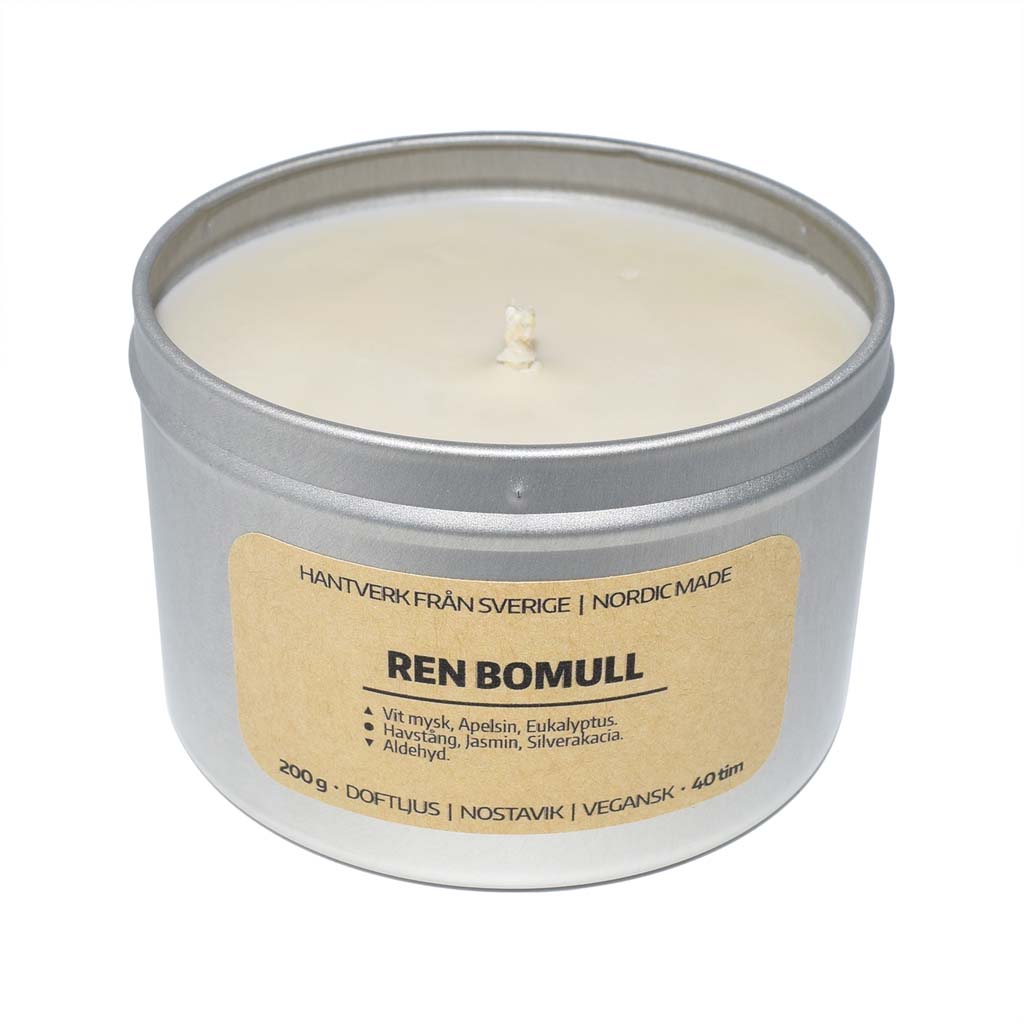 Doftljus Ren Bomull (Burk)
