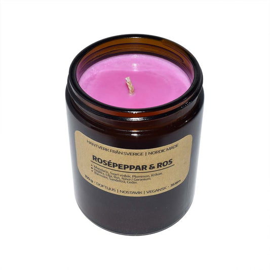 Doftljus Rosépeppar & Ros