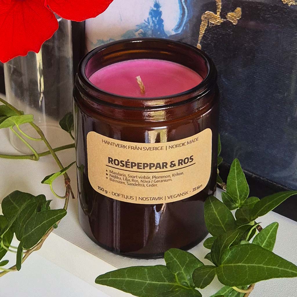 Doftljus Rosépeppar & Ros