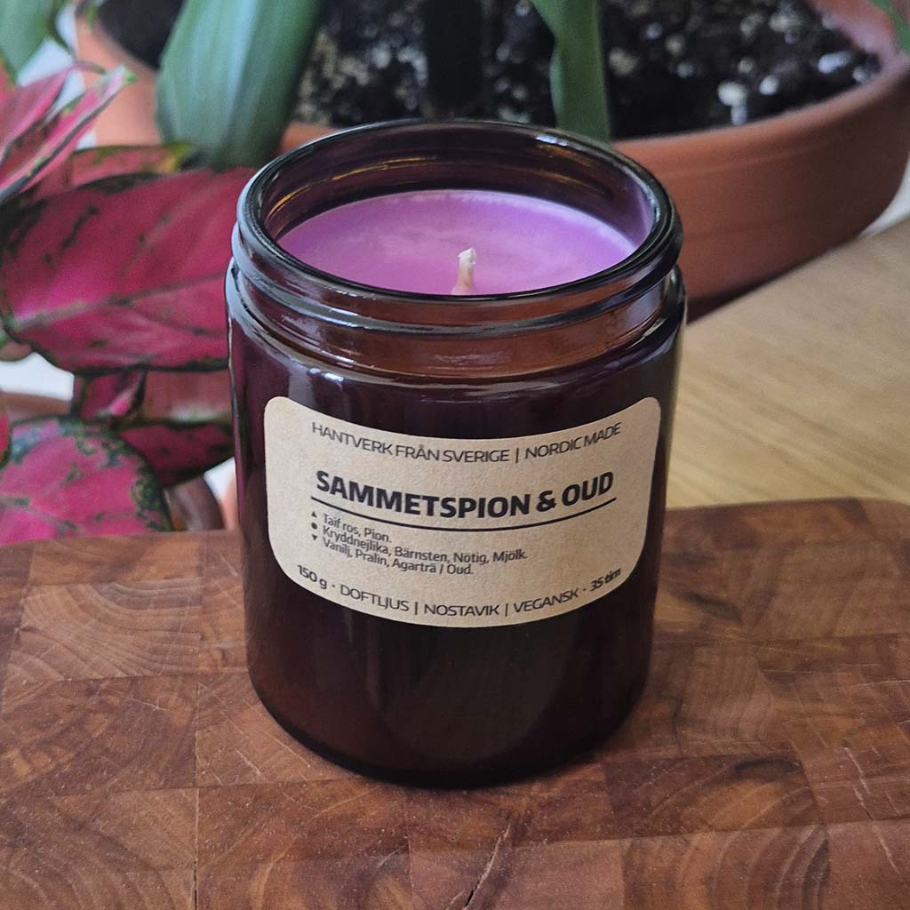 Doftljus Sammetspion & Oud