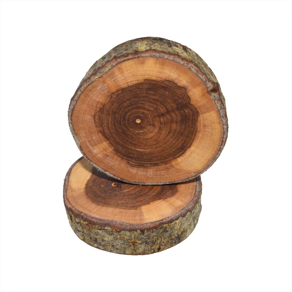 Underlägg: Rönn, Rund, Bark