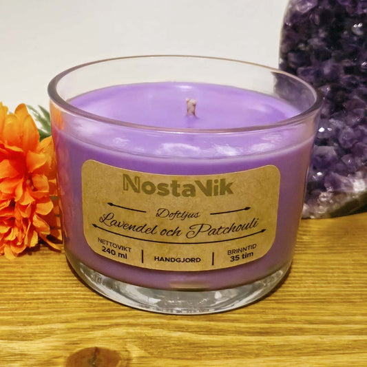 Doftljus - Lavendel och Patchouli: Insektsavvisande