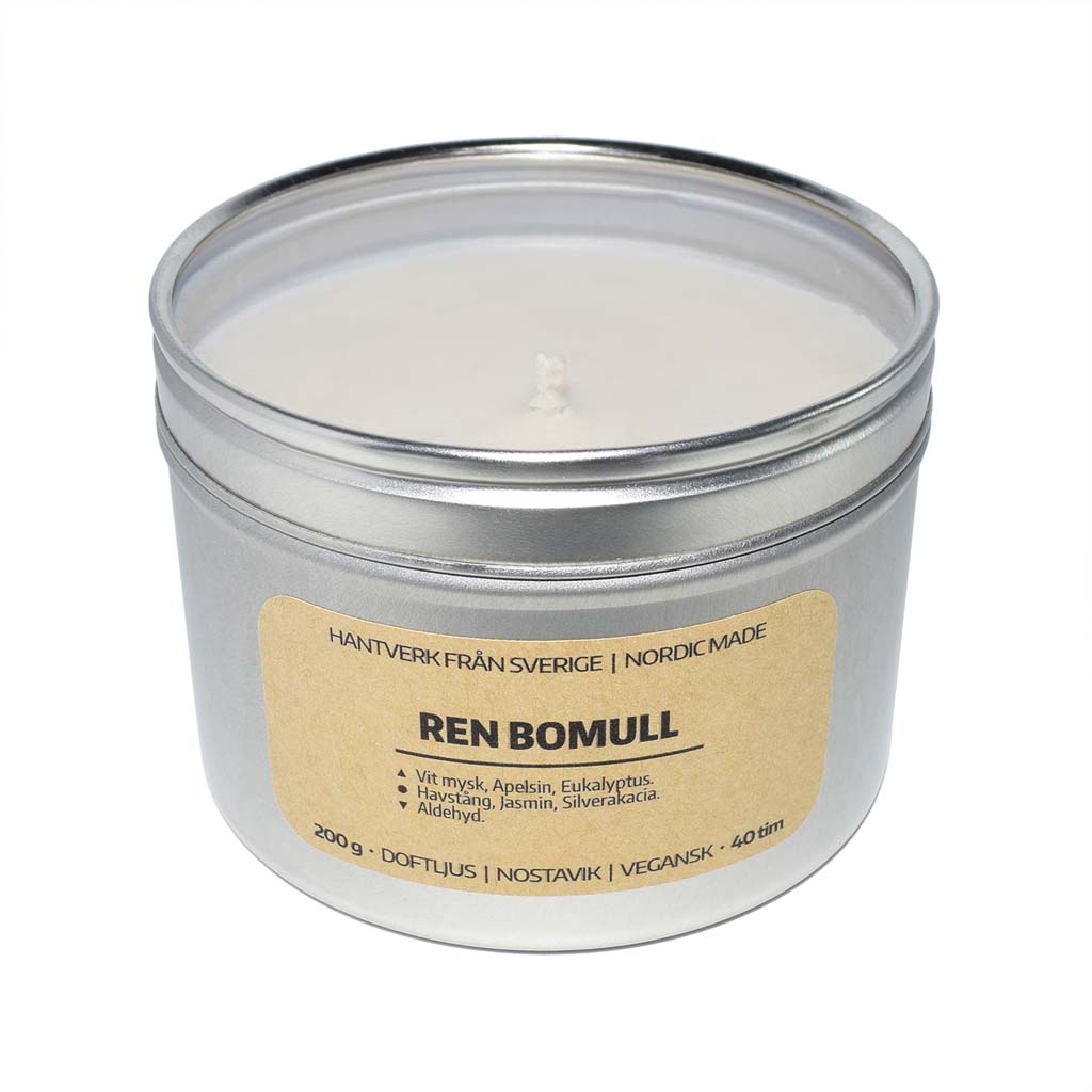 Doftljus Ren Bomull (Burk)