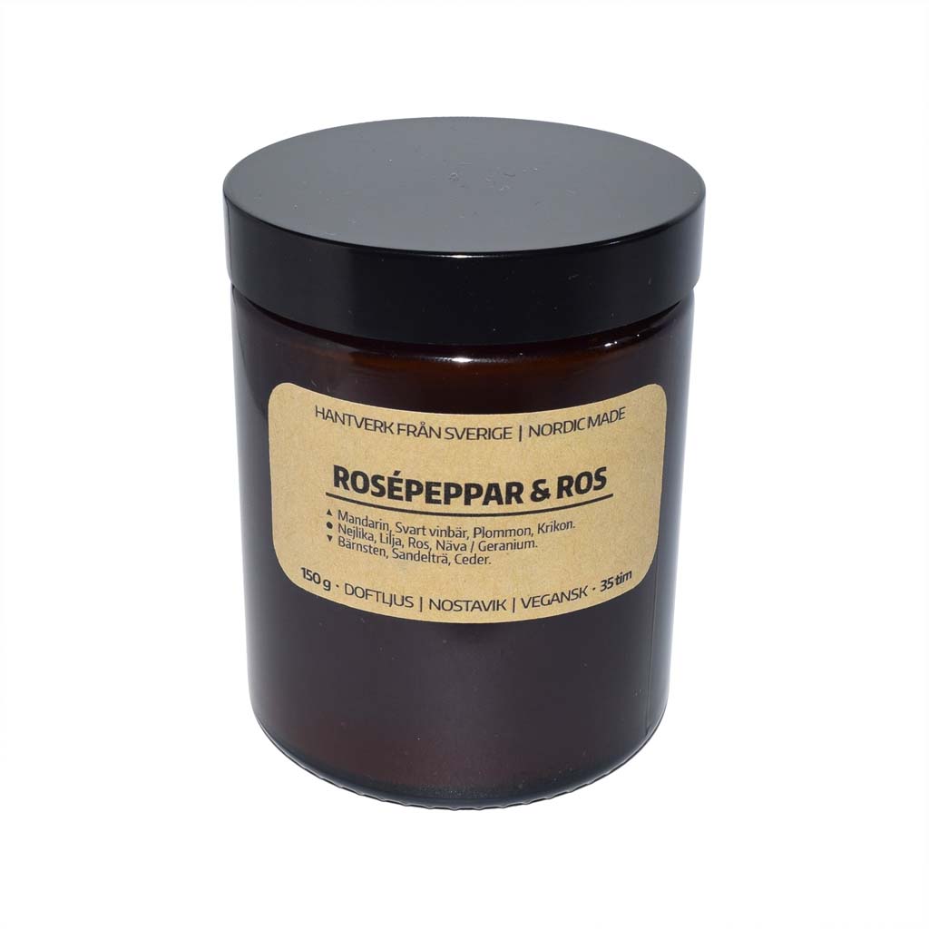 Doftljus Rosépeppar & Ros
