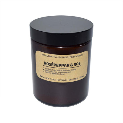 Doftljus Rosépeppar & Ros