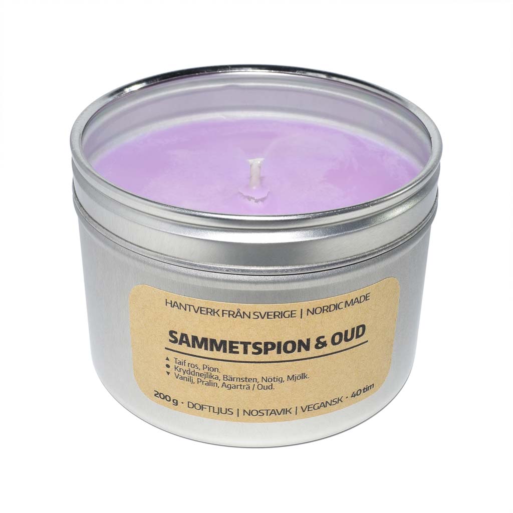 Doftljus Sammetspion & Oud (Burk)